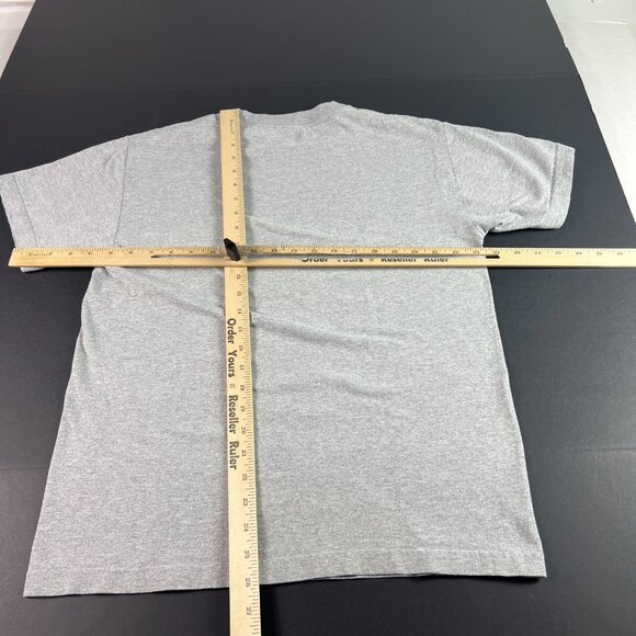 Half Evil 333 Shirt Adult Fits Small Grey Faded Logo Short Sleeve Tee Tag M - Picture 6 of 9